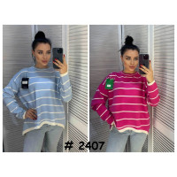 2407* мікс кольорів жіночий светр (6 од., розміри норма-напівбатал: M-XL універсальний) видача наступного дня