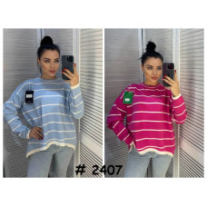 2407* мікс кольорів жіночий светр (6 од., розміри норма-напівбатал: M-XL універсальний) видача наступного дня