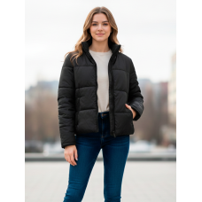 0415-1 чорна жіноча куртка (5'TH AVENUE, синтепон, 4 од. розміри норма: 42. 44. 46, 48)