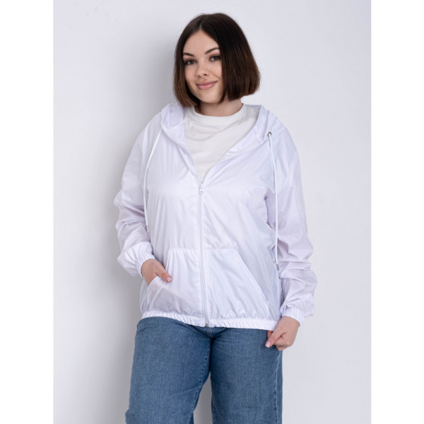 0199-10 біла жіноча вітрівка (5'TH AVENUE, 3 од. розміри напівбатал: 48. 50. 52)