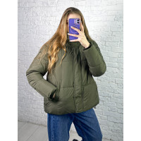 0709-75 хакі жіноча зимова куртка (синтепон, 3 од. розміри норма: M. L. XL)