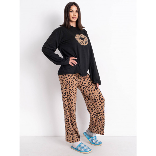 6108* коричневая женская пижама (4 ед. размеры норма: M. L. XL. 2XL) выдача на следующий день