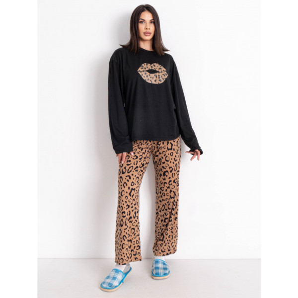 6108* коричневая женская пижама (4 ед. размеры норма: M. L. XL. 2XL) выдача на следующий день