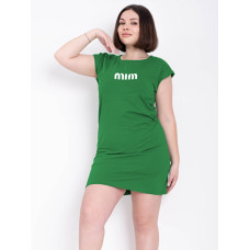 3201-7 зелена жіноча туніка (5'TH AVENUE, турецька двонитка, 3 од. розміри батал: 54. 56. 58)