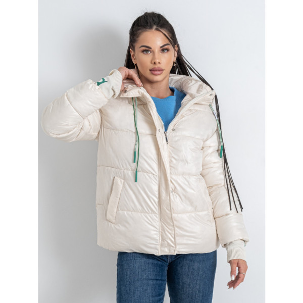 0238-100 молочна жіноча куртка (BIHOR, 5 од. розміри норма: S. M. L. XL. 2XL)