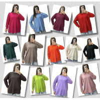 25233-99 * мікс забарвлень жіночий светр (бавовна, кашемір, 6 од. універсальний напівбатальний розмір: 48-54) видача наступного дня