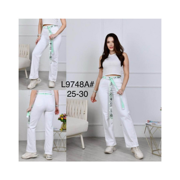 9748* білі жіночі джинси (LDM, 6 од. розміри норма: 25. 26. 27. 28. 29. 30) видача наступного дня