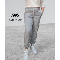 1995-6 * світло-сірі жіночі спортивні штани (турецька двонитка, 5 од. розміри норма: S. M. L. XL. 2XL) видача наступного дня