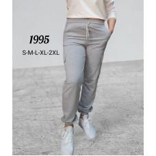 1995-6 * світло-сірі жіночі спортивні штани (турецька двонитка, 5 од. розміри норма: S. M. L. XL. 2XL) видача наступного дня