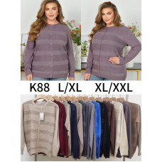 0088# мікс квітів жіночий светр Kiss Me (10 од., розміри напівбатал: L-2XL) видача наступного дня