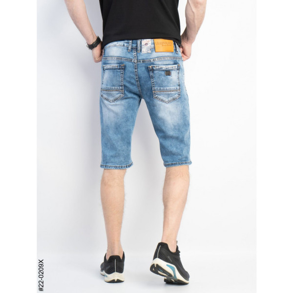 0022-0209 * блакитні чоловічі джинсові шорти (8 од. розміри молодіжка: 27-34) видача наступного дня