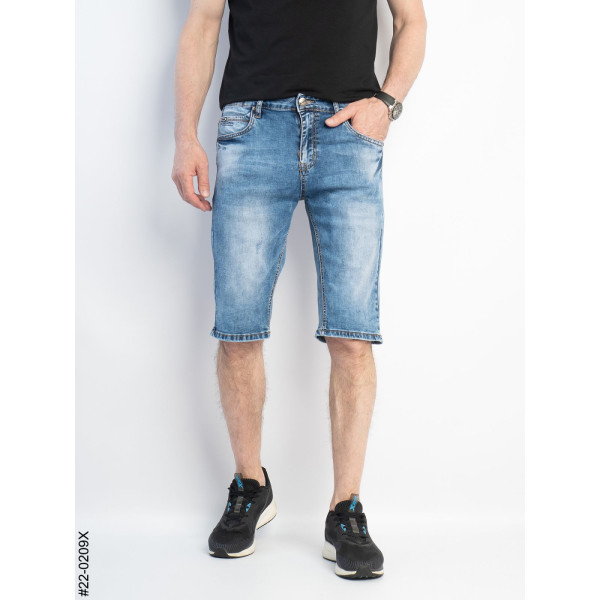 0022-0209 * блакитні чоловічі джинсові шорти (8 од. розміри молодіжка: 27-34) видача наступного дня