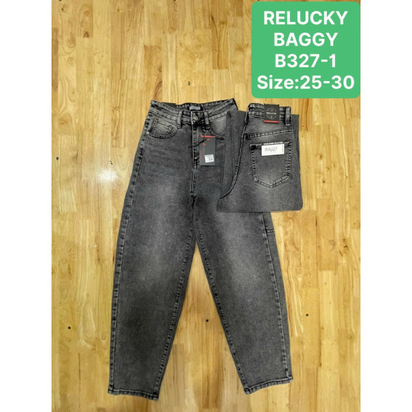 0327-1# сірі жіночі джинси баггі (6 од., розміри норма: 25-30) видача наступного дня