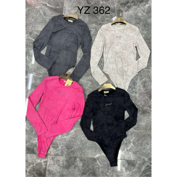 0362* выбор цвета женский боди (95% хлопок, 4 ед, размеры норма: S-XL) выдача на следующий день