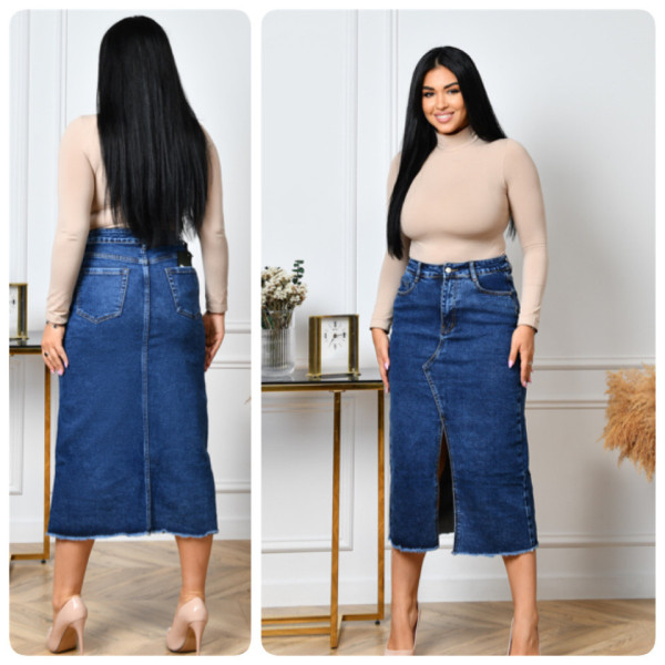 0753 # синяя женская юбка (LADY N, стрейч, 6 ед. размеры норма: 25-30) выдача на следующий день