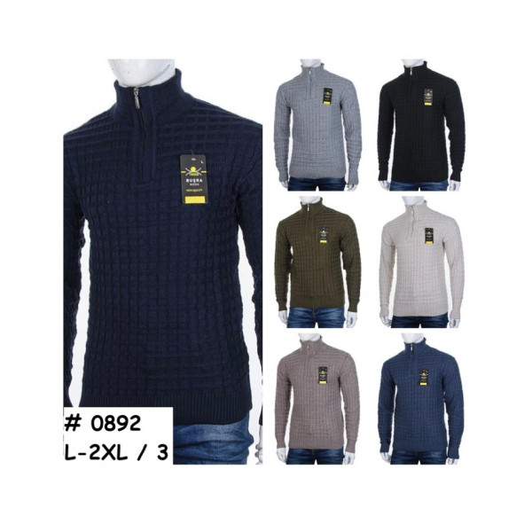 0892* вибір кольору чоловічий светр (3 од., розміри напівбатал: L-2XL) видача наступного дня