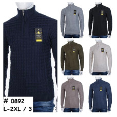 0892* вибір кольору чоловічий светр (3 од., розміри напівбатал: L-2XL) видача наступного дня