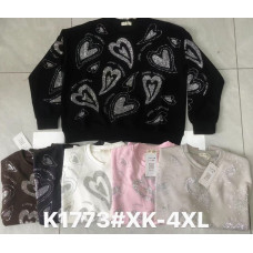 1773# вибір кольору жіночий светр (бавовна, 4 од., розміри напівбатал: 44,46,48,50) видача наступного дня