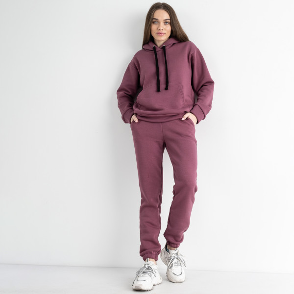 0630-27 фрезовый женский спортивный костюм ( 5`th Avenue , турецкая трехнитка, флис, 3 ед, размеры норма: 42.44.46)