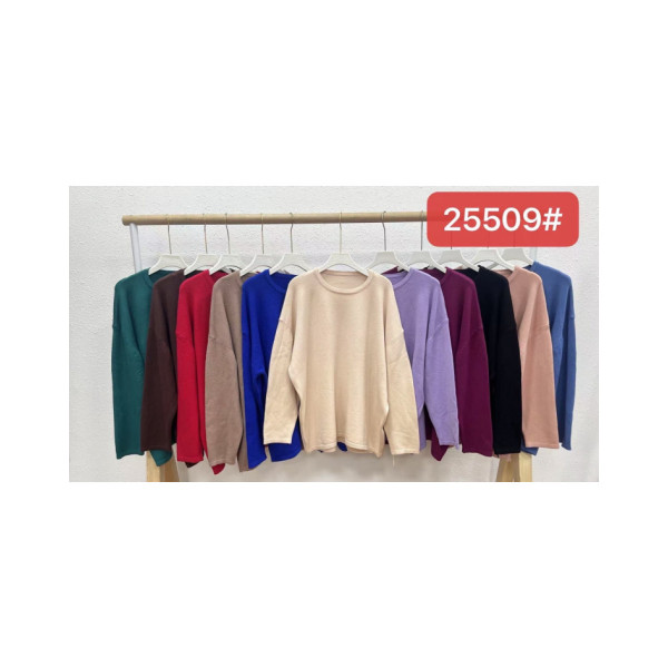 25509 # мікс кольорів жіночий светр (кашемір, 6 од., розміри батал: 52/60) видача наступного дня