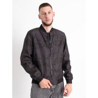 0082-1 чорна чоловіча куртка-бомбер (6 од. розміри норма: 48. 50. 52. 54. 56. 58)