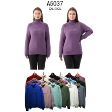 5037 мікс квітів жіночий светр (Kiss me, 5 од., розміри батал: 2XL-3XL)