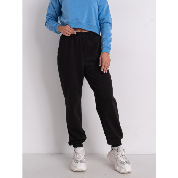 1305-1 чорні жіночі спортивні штани (4 од. розміри норма: S. M. L. XL)