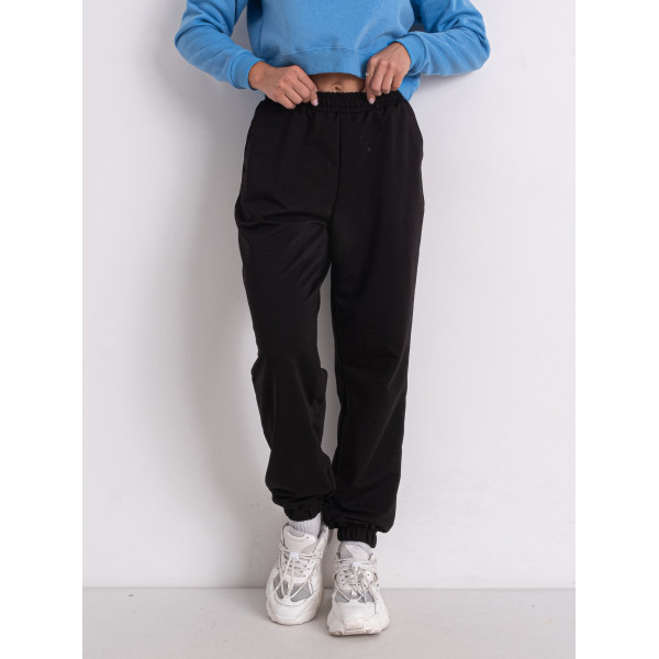 1305-1 чорні жіночі спортивні штани (4 од. розміри норма: S. M. L. XL)