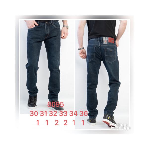 8095 * сині чоловічі джинси (rtrooss, стрейч, розміри норма: 30-36) видача наступного дня