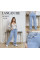 8102# голубые женские джинсы lanlaniee (стейч коттон, 6 ед, размеры батал: 31-38) выдача на следующий день