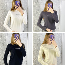 0201-99 мікс квітів жіночий лонгслів (бамбук, 4 од. універсальний розмір норми: 42-48)