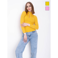 0130-93 мікс кольорів жіночий светр (рубчик, 65% бавовна, 35% поліестер, 3 од. універсальний розмір норми: 44-48)