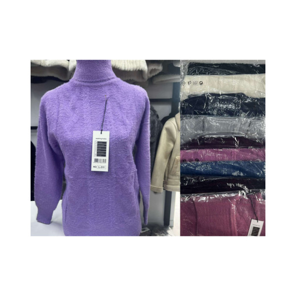 0311* мікс кольорів жіночий светр з альпаки (10 од., розміри норма: 46-50 універсальний) видача наступного дня