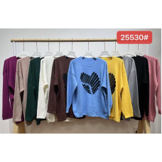 25530# мікс квітів жіночий светр (6 од., розміри напівбатал: 48-54) видача наступного дня