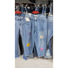 2021# блакитні жіночі стрейчові джинси New Jeans (6 од., розміри норма: 26-31) видача наступного дня