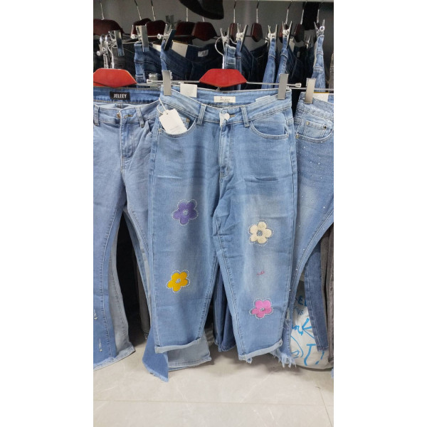 2021# голубые женские стрейчевые джинсы New Jeans (6 ед, размеры норма: 26-31) выдача на следующий день