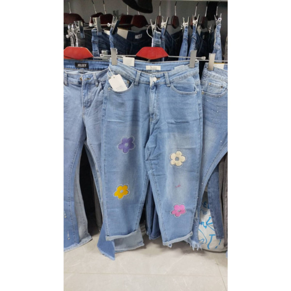 2021# голубые женские стрейчевые джинсы New Jeans (6 ед, размеры норма: 26-31) выдача на следующий день
