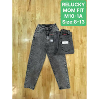 0010-1# серые детские джинсы relucky (стрейч-коттон, 6 ед, размеры детские: 8-13) выдача на следующий день Джинсы