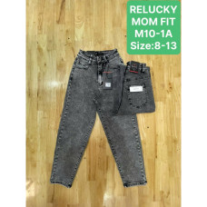 0010-1# сірі дитячі джинси relucky (стрейч-коттон, 6 од., розміри дитячі: 8-13) видача наступного дня Джинси