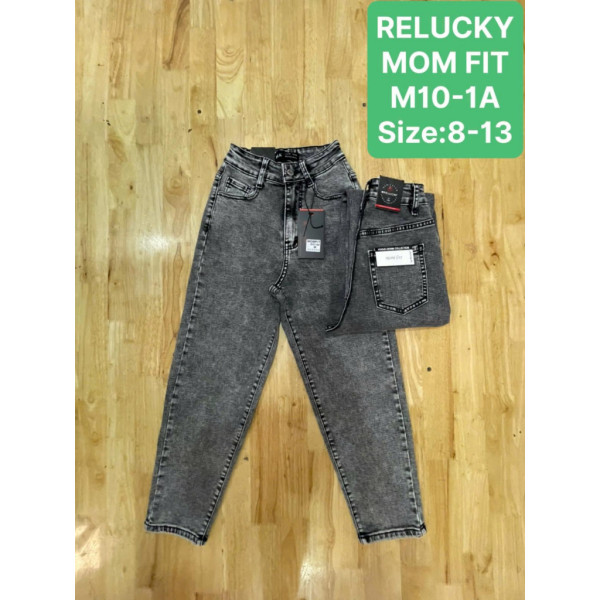 0010-1# серые детские джинсы relucky (стрейч-коттон, 6 ед, размеры детские: 8-13) выдача на следующий день Джинсы