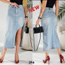 0314* голубая женская джинсовая юбка (стрейчевая, 6 ед. размеры норма: 25. 26. 26. 27. 28. 29) выдача на следующий день Юбка