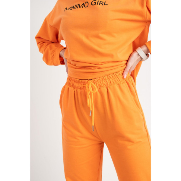 7807-2 / оранжевый женский спортивный костюм (M&C, двунитка, 3ед. универсальный размер норма:S/М) Спортивный костюм