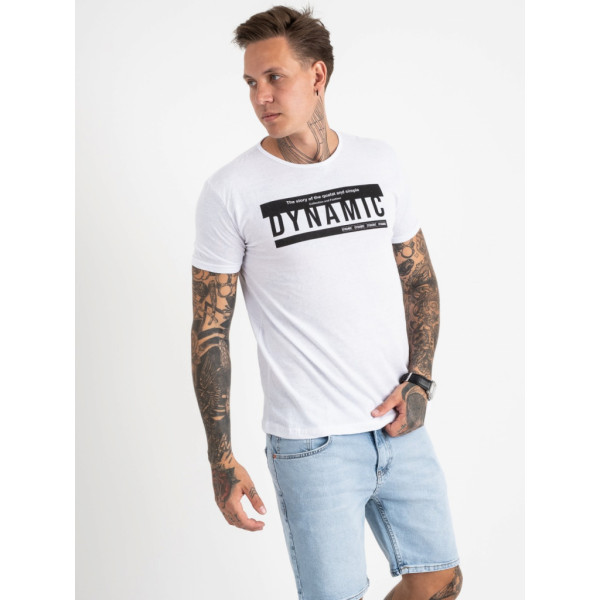 2713-103 / белая мужская футболка (хлопок, с принтом, 3 ед. размеры норма: XL. 3XL. 4XL) Футболка