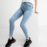 0664-44 / голубые женские джинсы (New Jeans, стрейчевые, 4ед. размеры норма: 26, 27, 28, 28) New Jeans