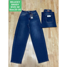 0125 # синие женские джинсы (Relucky, стрейч, 6 ед, размеры норма: 25-30) выдача на следующий день Relucky