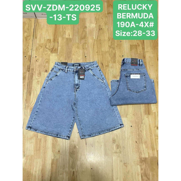 0190# голубые женские джинсовые шорты (Relucky, 6 ед, размеры полубатал: 28-33) выдача на следующий день Relucky