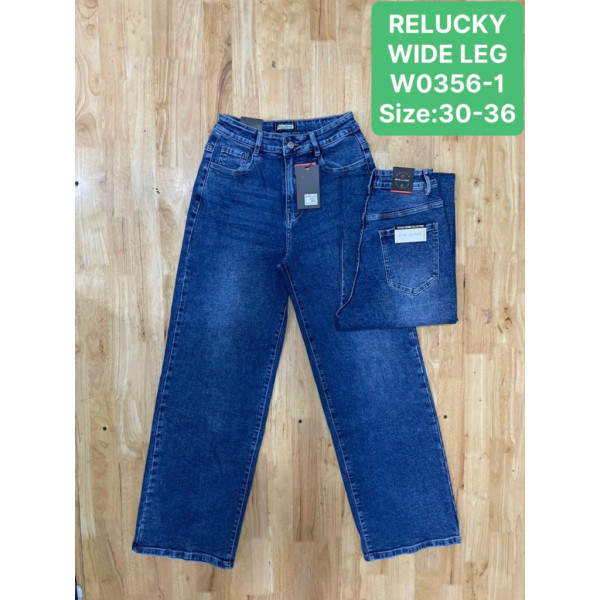 0356-1 # сині жіночі джинси (RELUCKY, стрейчові, 6 од. розміри батал: 30-36) видача наступного дня Relucky