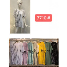 7710# микс цветов женская футболка (12 ед, размеры батал: 56-58) выдача на следующий день JJF