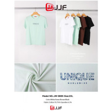 8805# выбор цвета женская футболка (трикотаж - рубчик, 12 ед, размеры батал: 2XL) выдача на следующий день Футболка