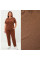 0367-9 коричневый женский костюм-двойка (футболка + штаны) (5'TH AVENUE, турецкий хлопок, 3 ед. размеры полубатал: 48. 50. 52) 5`th Avenue